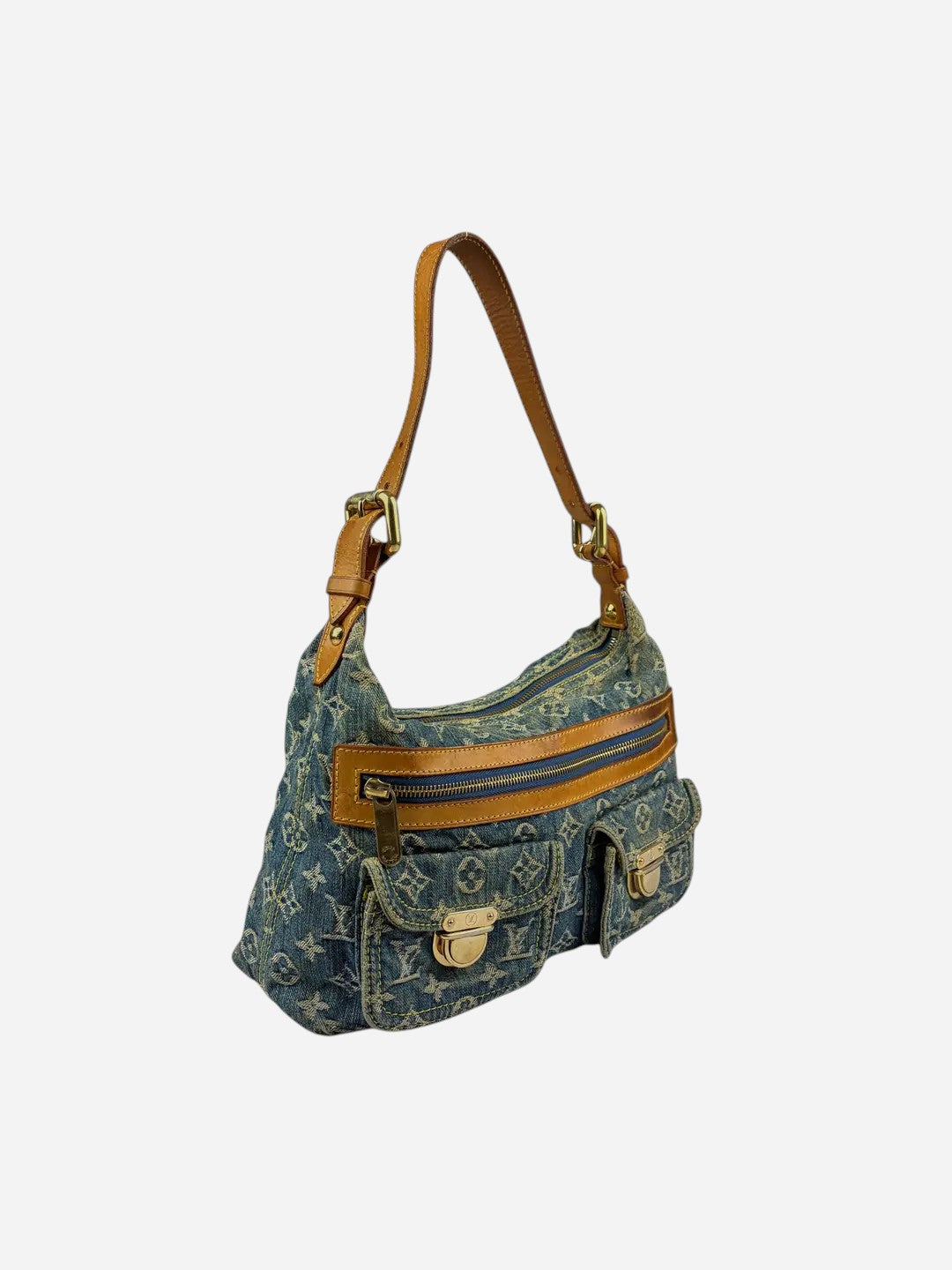 Louis Vuitton 2006 Blue Denim Monogram Bag