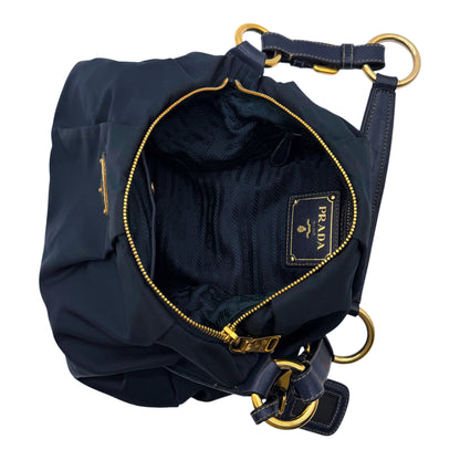 Prada Navy Nylon Shoulderbag