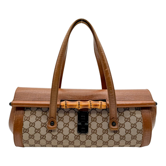 Gucci Monogram Bamboo Bullet Bag