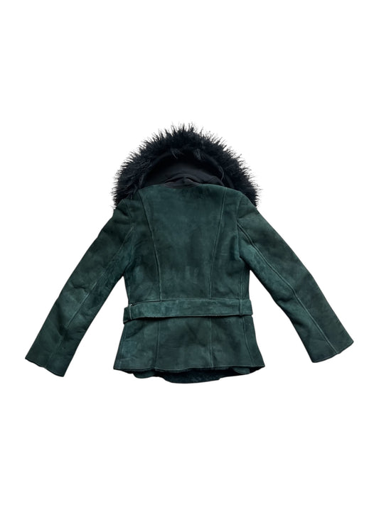 Dolce & Gabbana green shearling jacket