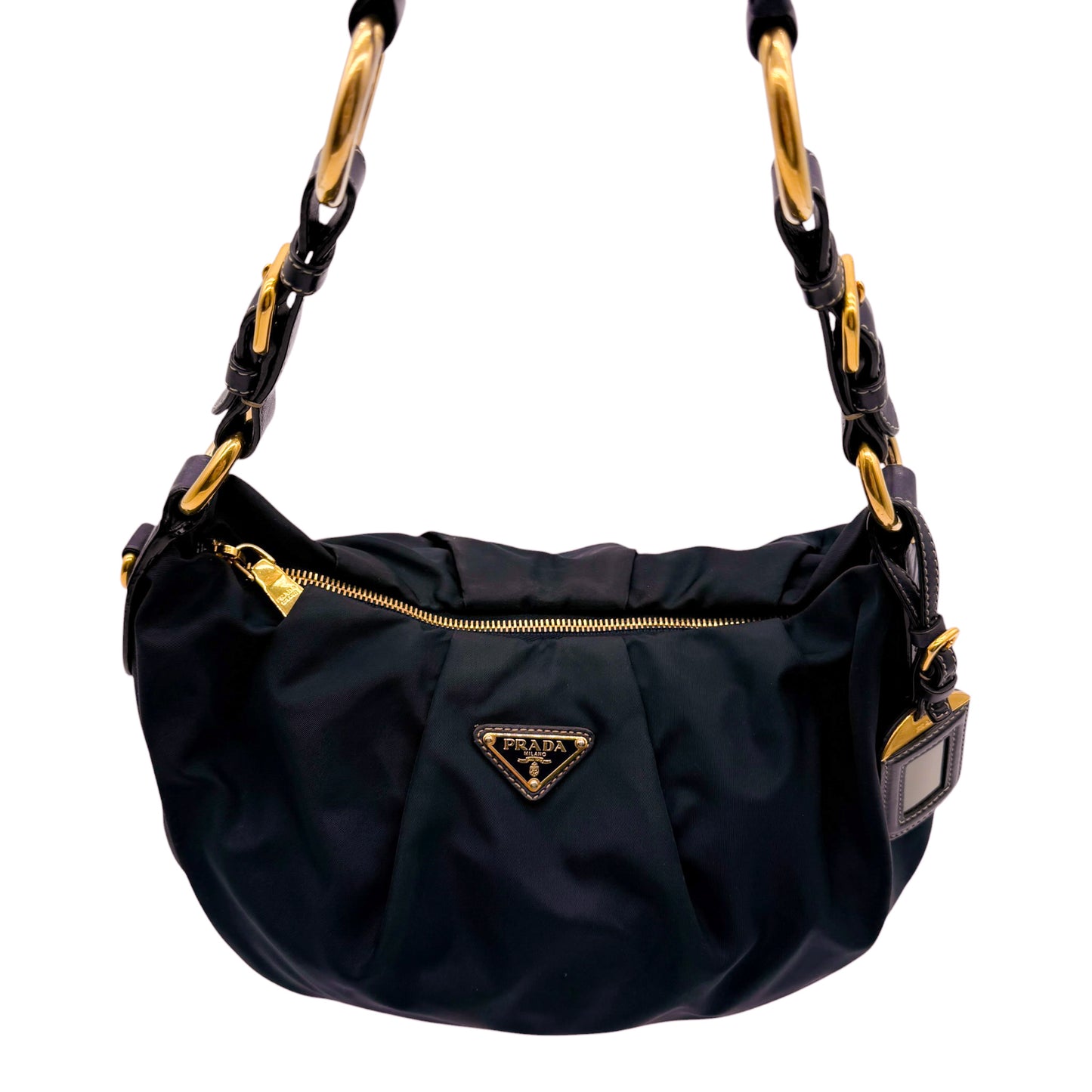 Prada Navy Nylon Shoulderbag