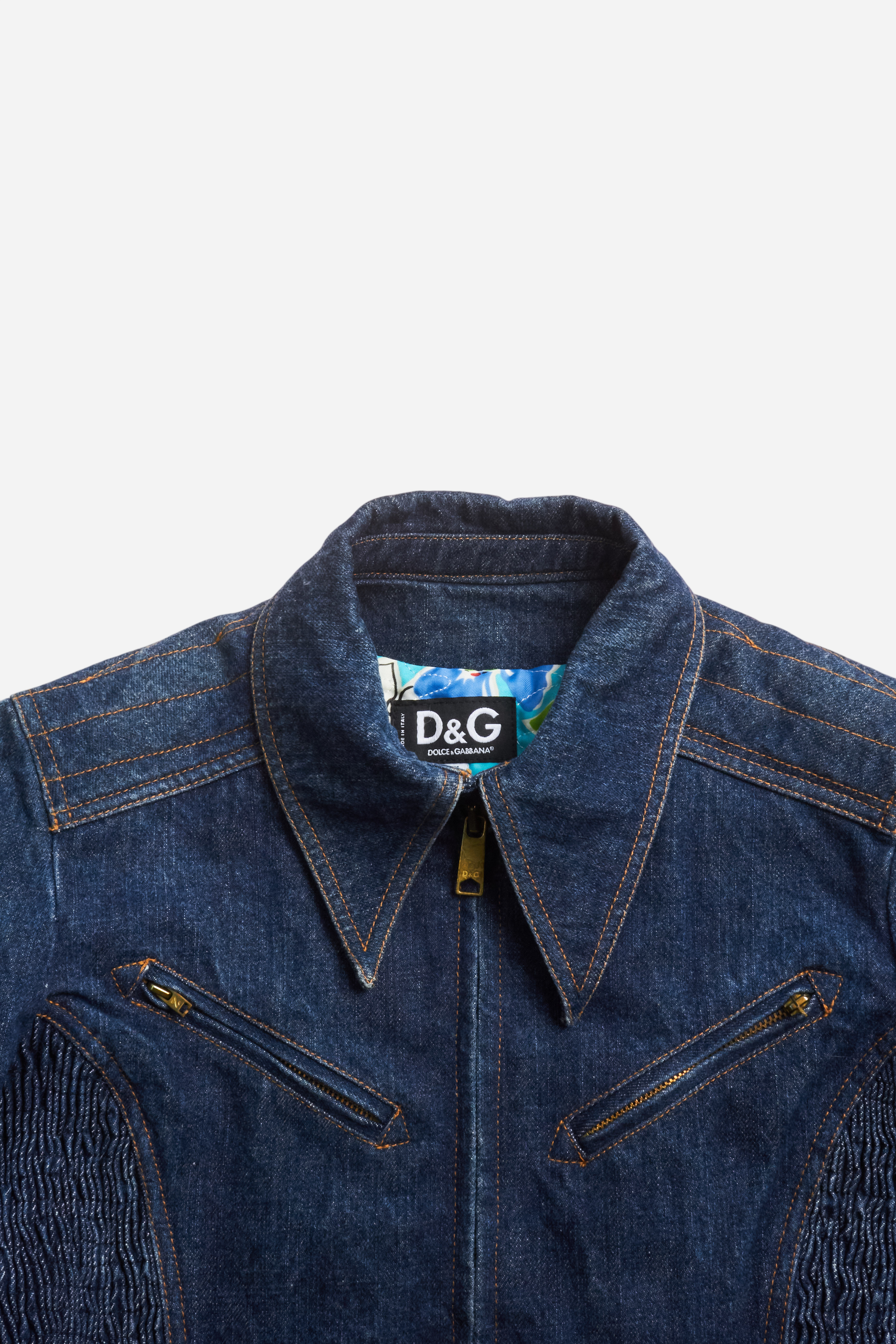 Dolce & Gabbana Blue Denim Work Jacket