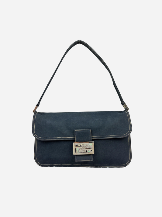 Fendi Denim Baguette Bag