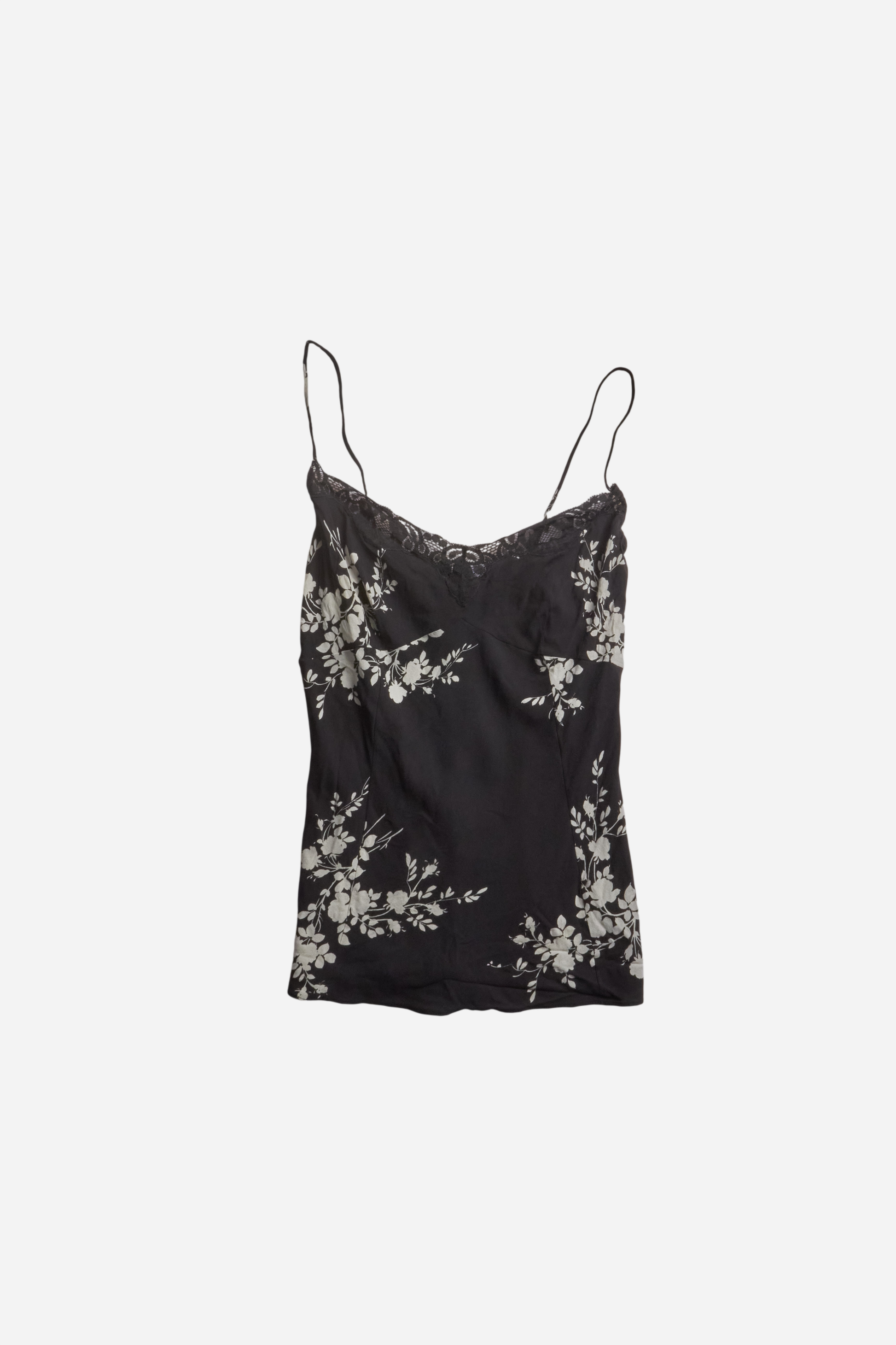 Dolce & Gabbana S/S02 Black Flower Print Top