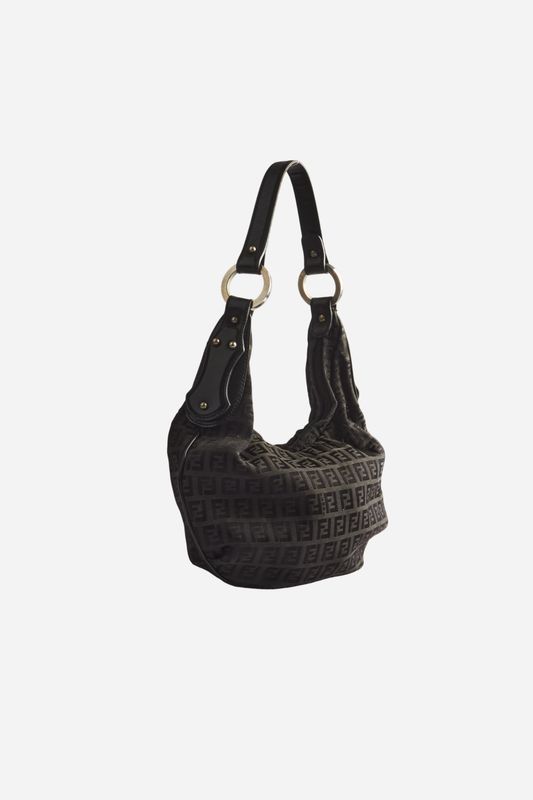 Fendi Brown Monogram Zucchino Bag
