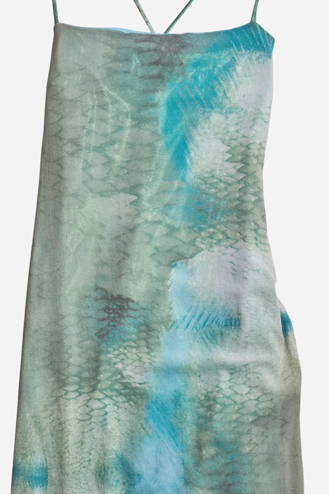 Roberto Cavalli Green Snakeskin Print Dress