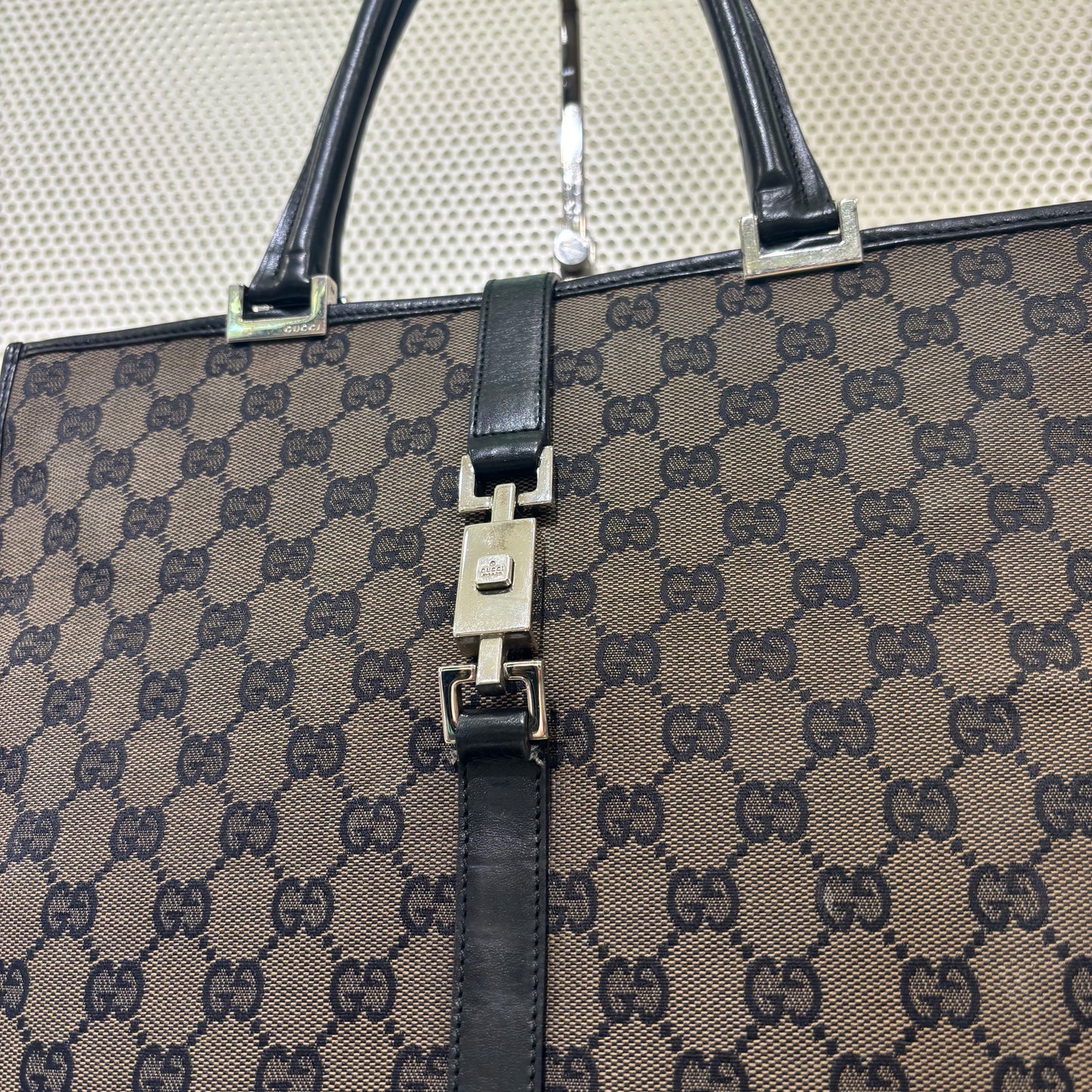 Gucci big brown monogram jackie