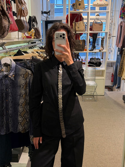 Moschino Black Goat Coins Shirt