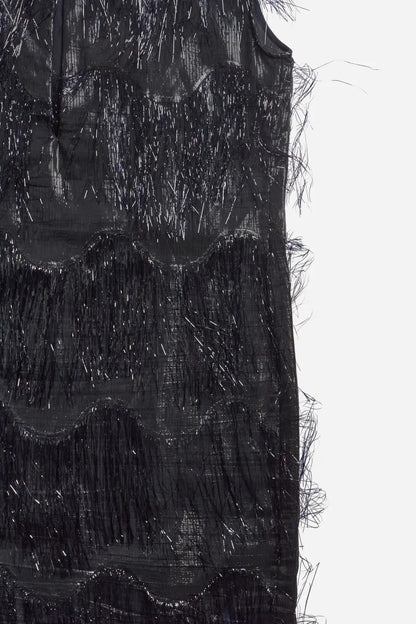 Maison Margiela 2011 Black Fringe Dress