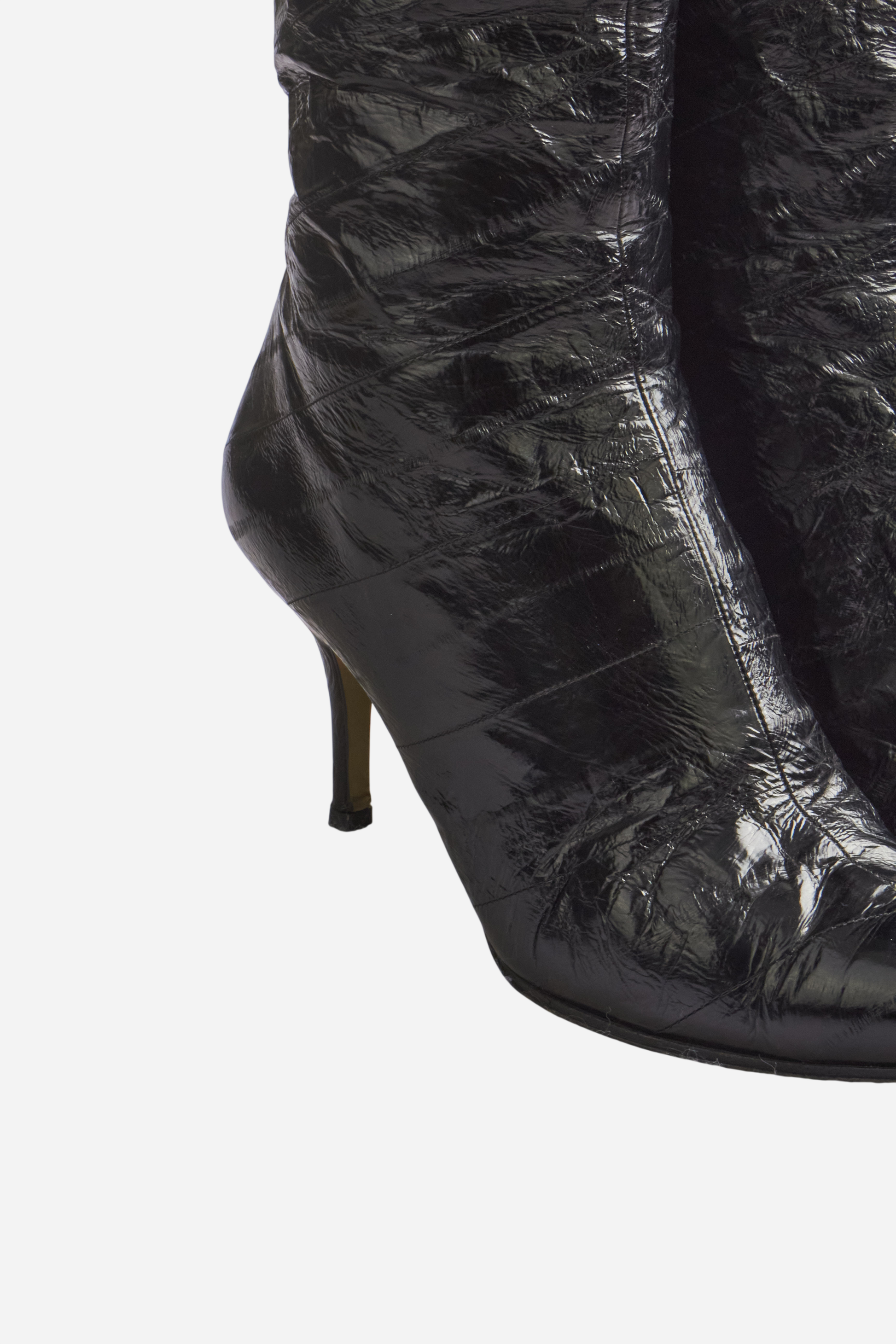 Dolce & Gabbana Black Eel Leather Boots