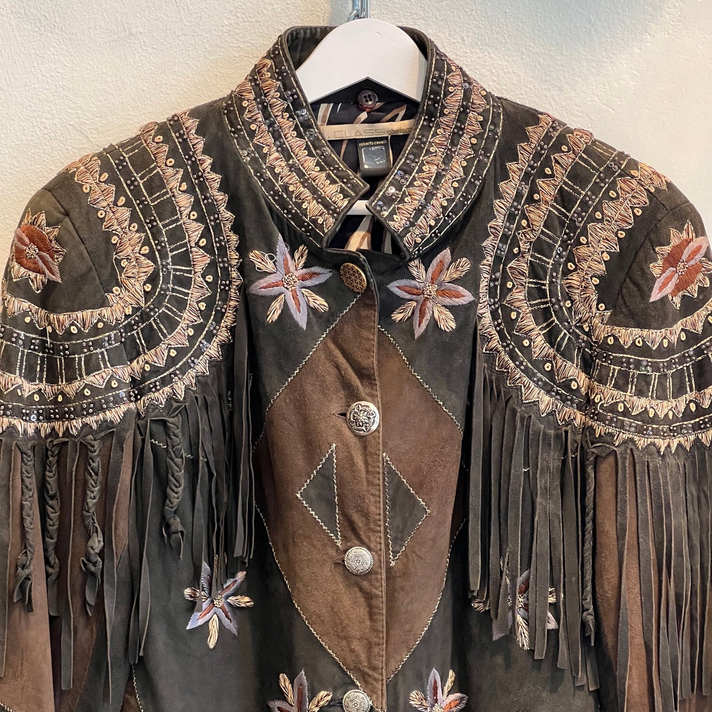Roberto Cavalli suede jacket