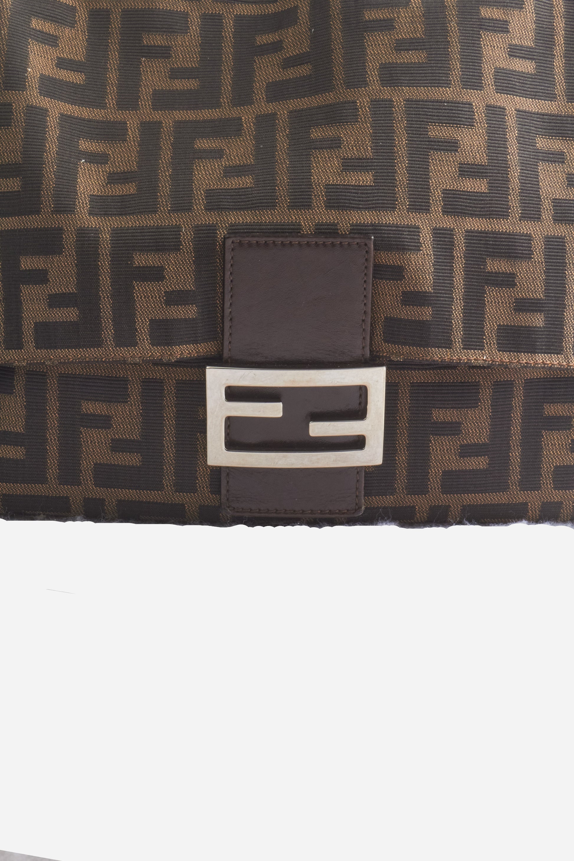 Fendi Brown Monogram Big Mamma Baguette Bag