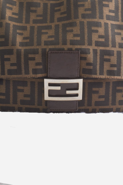 Fendi Brown Monogram Big Mamma Baguette Bag