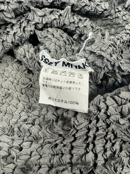 Grey Spikes Pleated Top