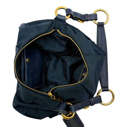 Prada Navy Nylon Shoulderbag