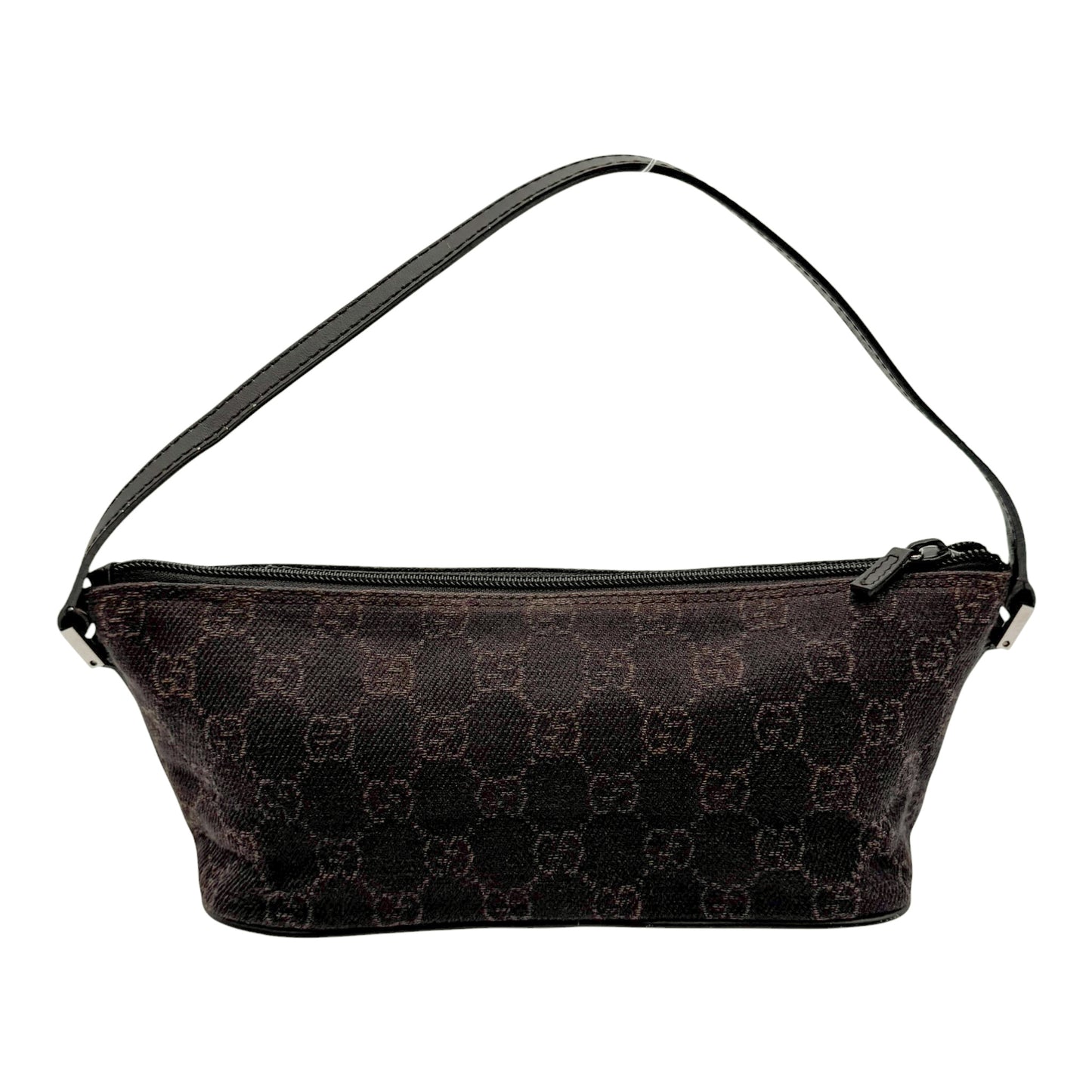 Gucci Brown Monogram Boat Pochette Bag