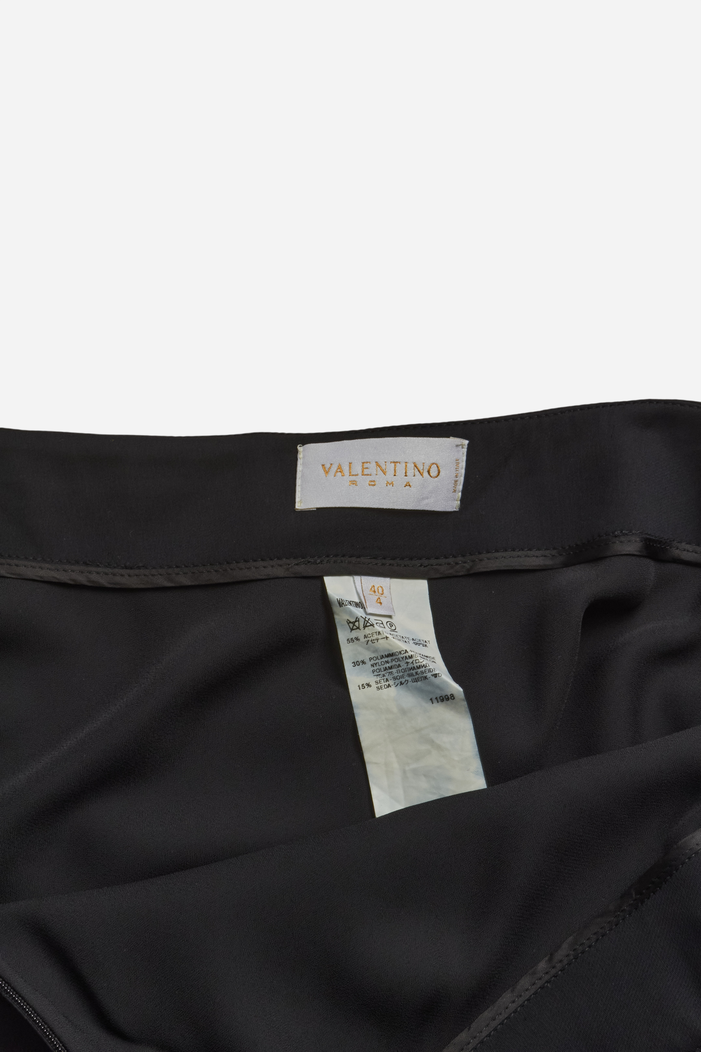 Valentino Black Midi Skirt