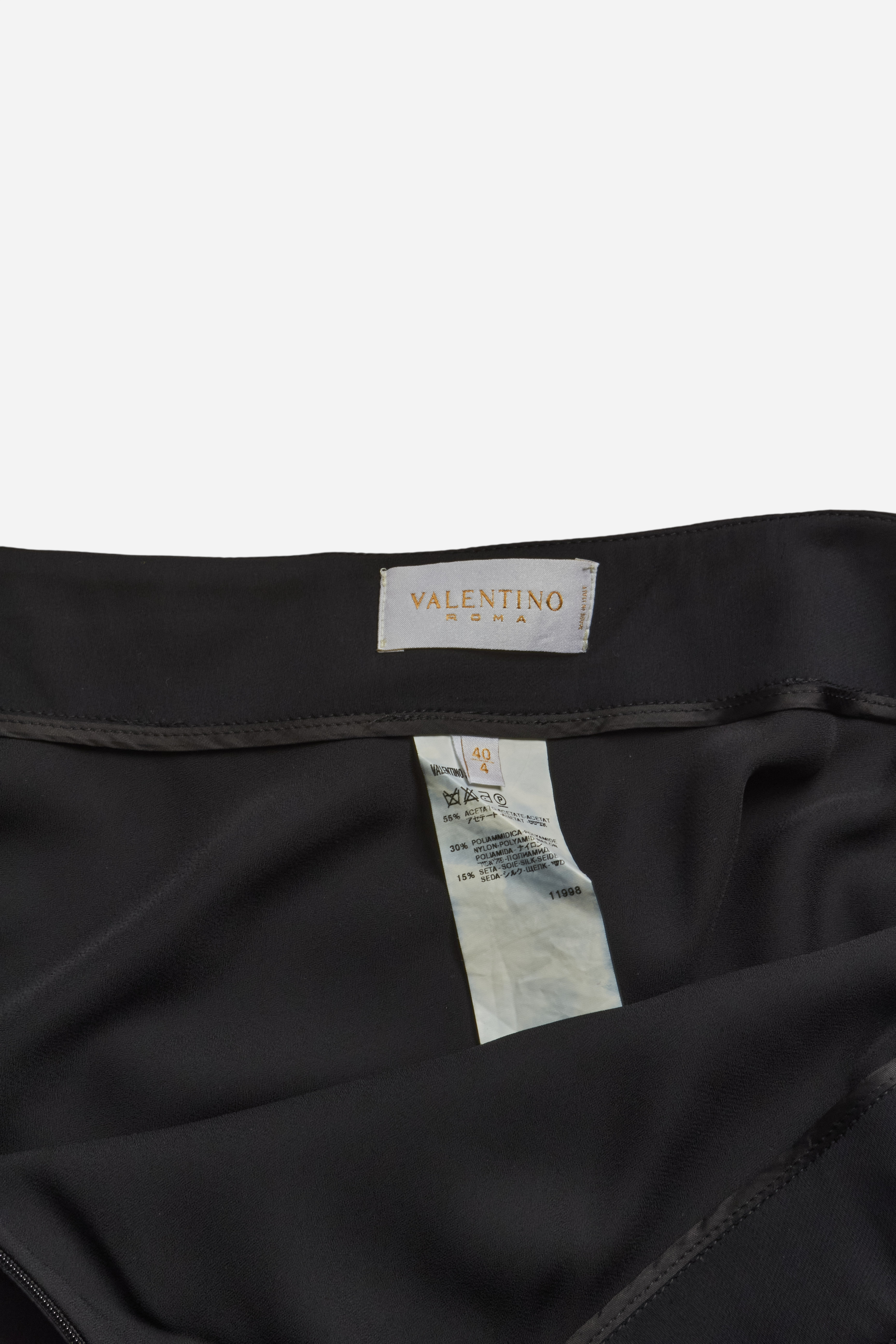Valentino Black Midi Skirt
