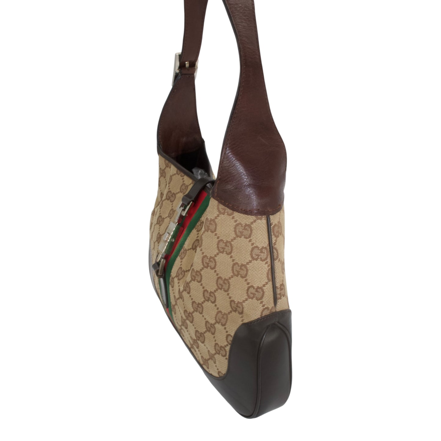 Gucci Tom Ford Brown Monogram Jackie Bag