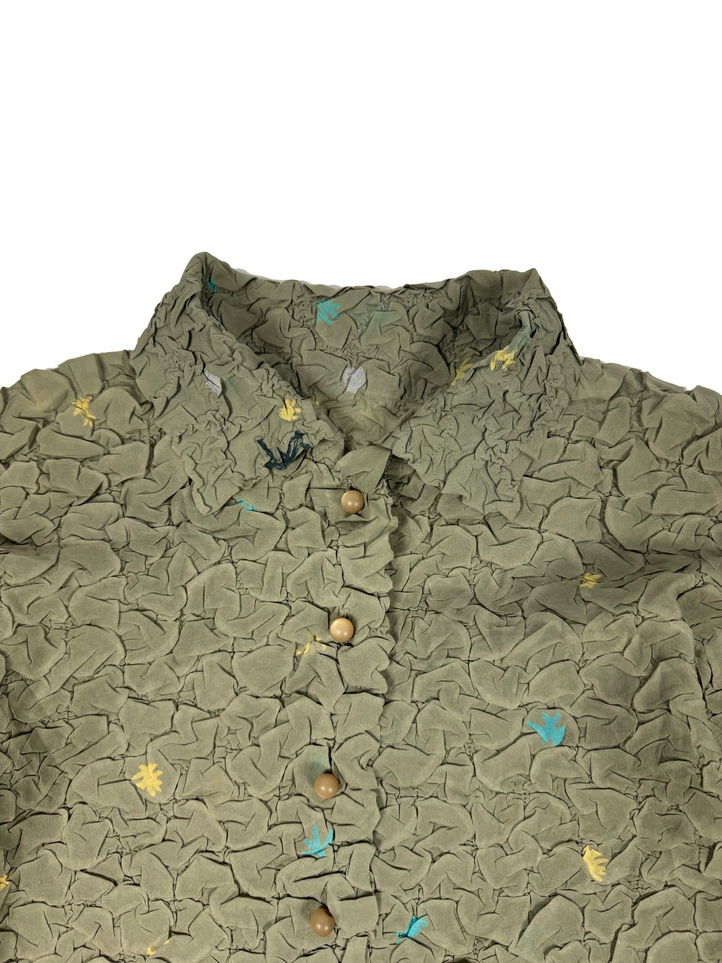 All Over Creased Blouse