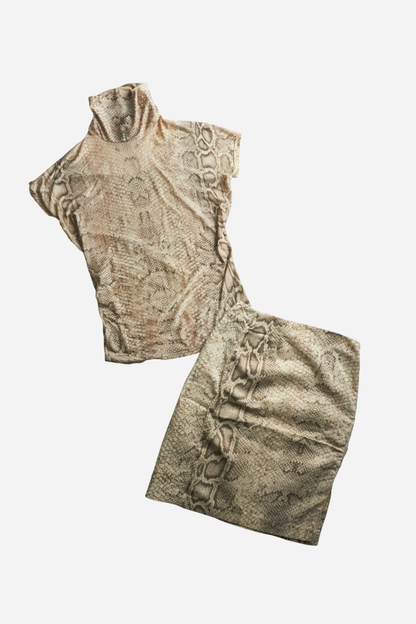 Roberto Cavalli Snake Print Set
