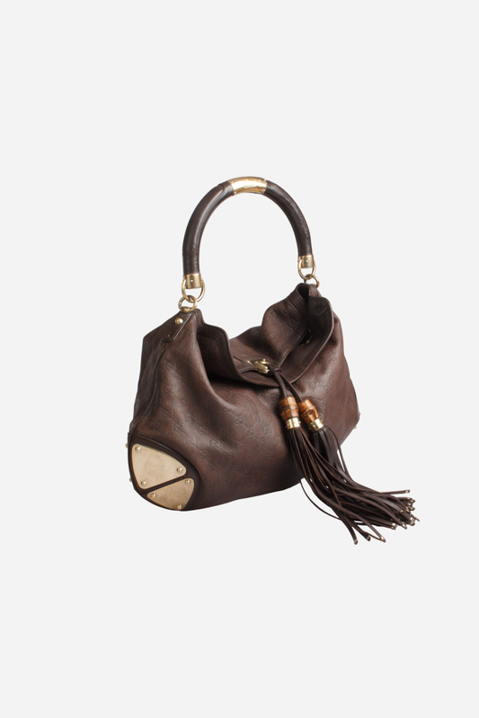 Gucci Brown Indy Leather Bag