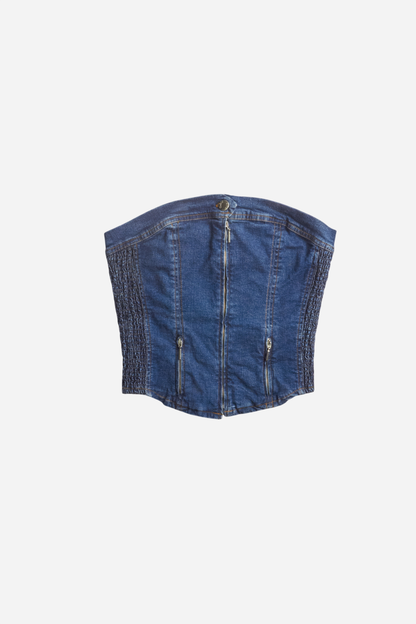 Plein Sud Denim Corset