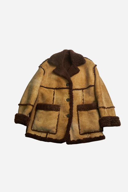 Dolce &amp; Gabbana 90s Beige Shearling Jacket
