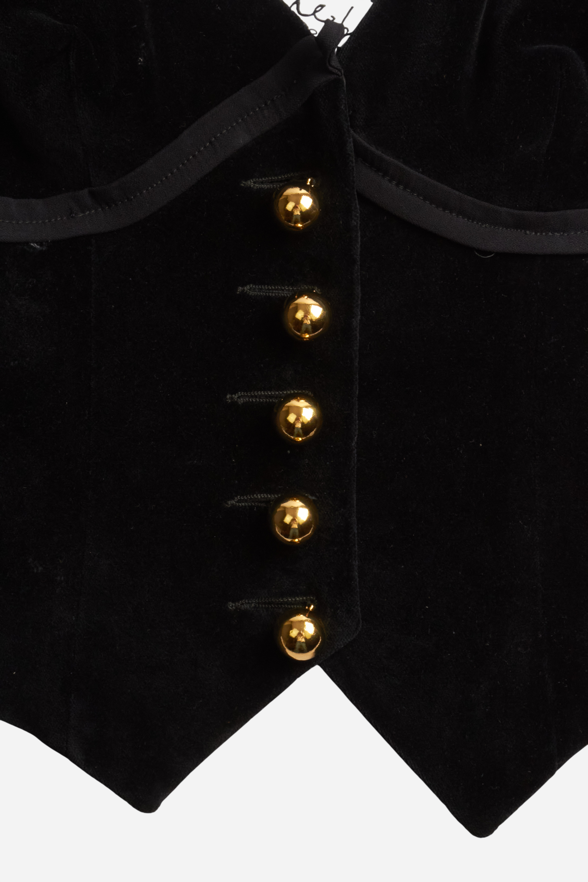 Moschino 90s Velvet Corset
