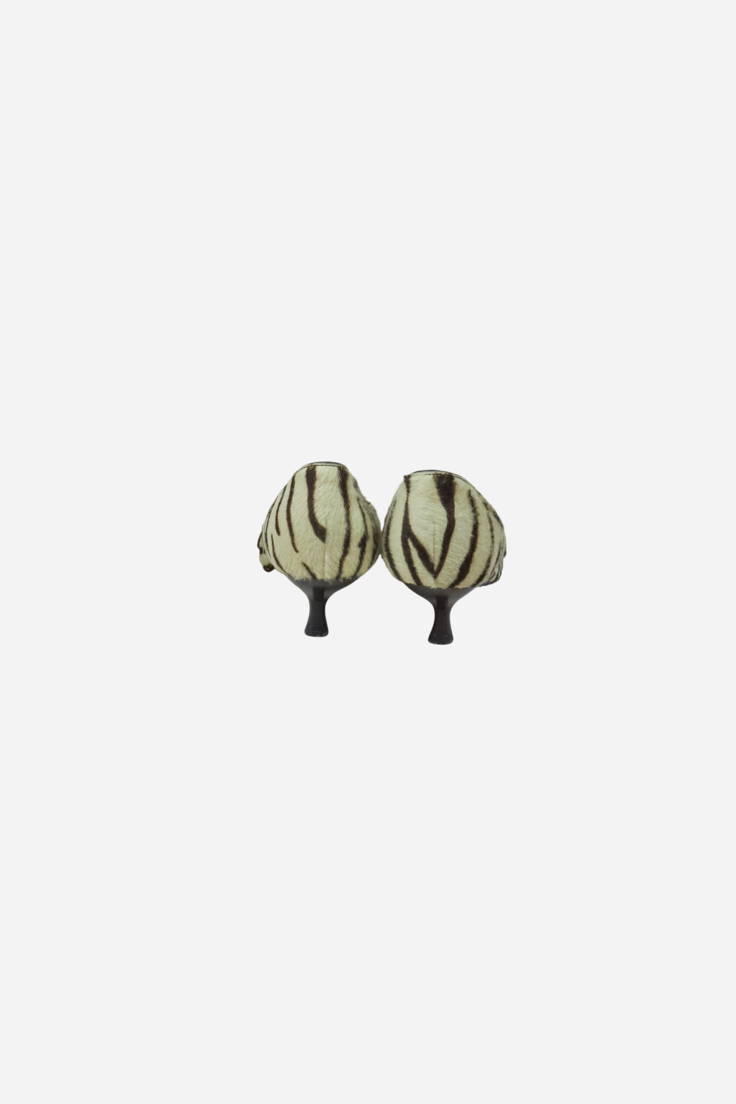 Prada S/S02 Pony Hair Zebra Heels