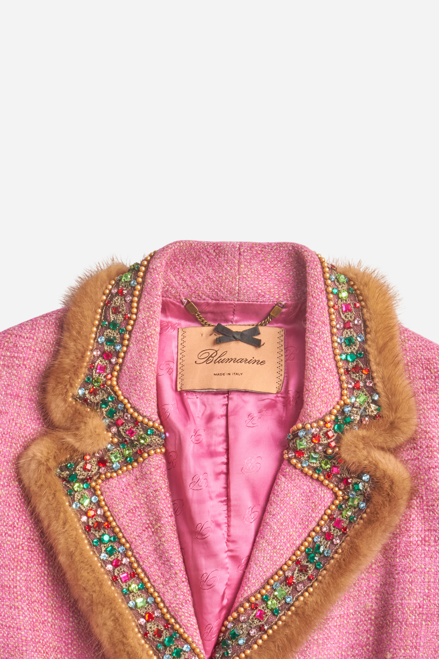 Blumarine Pink Fur Set