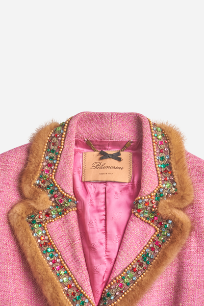 Blumarine Pink Fur Set