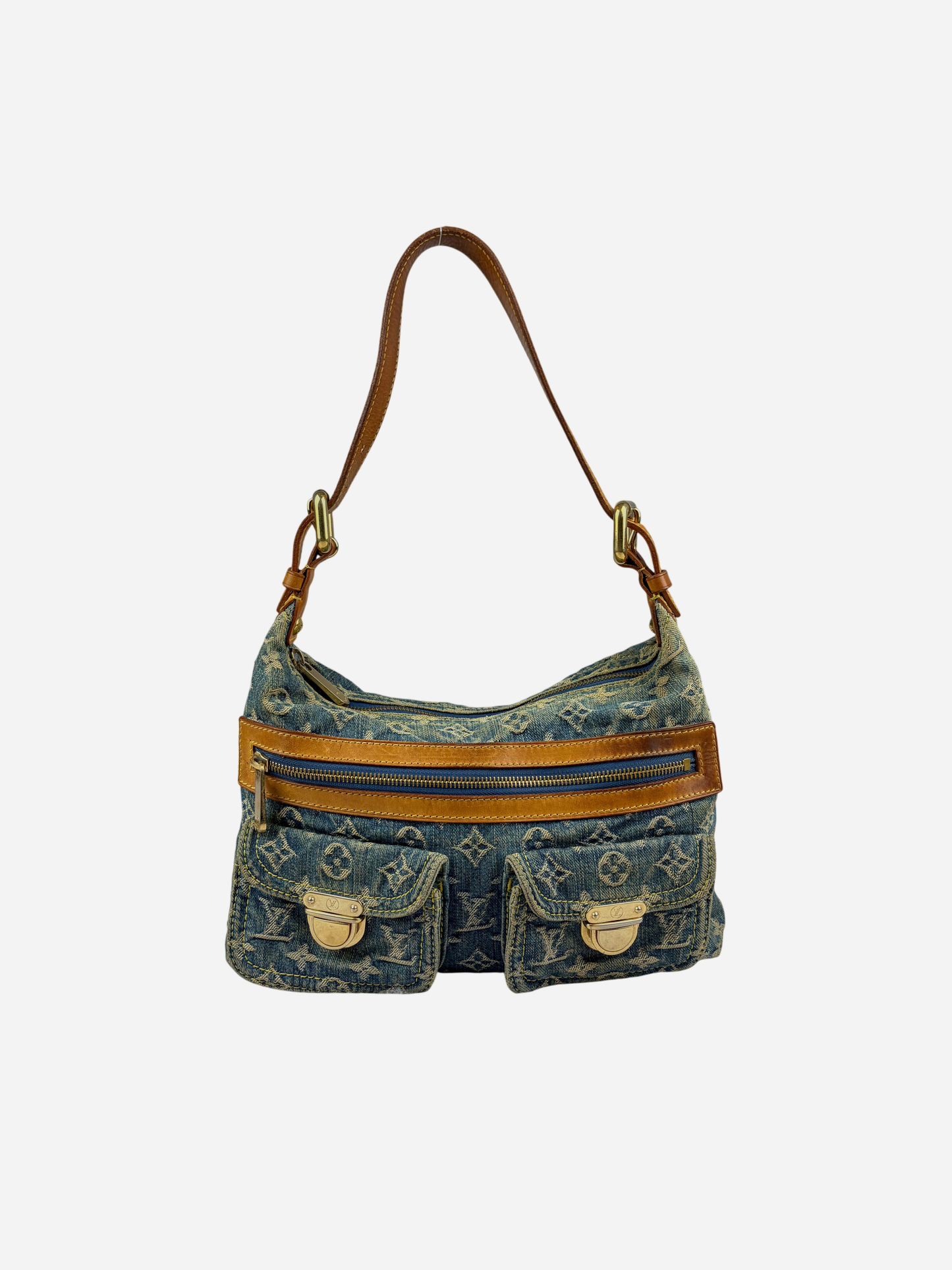 Louis Vuitton 2006 Blue Denim Monogram Bag