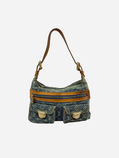 Louis Vuitton 2006 Blue Denim Monogram Bag
