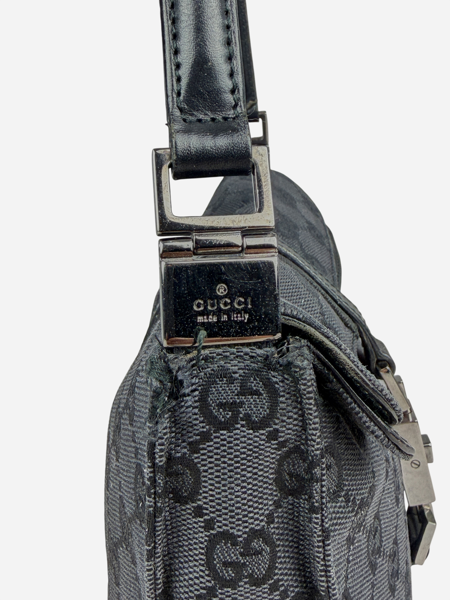 Gucci Black Monogram Jackie Model Bag
