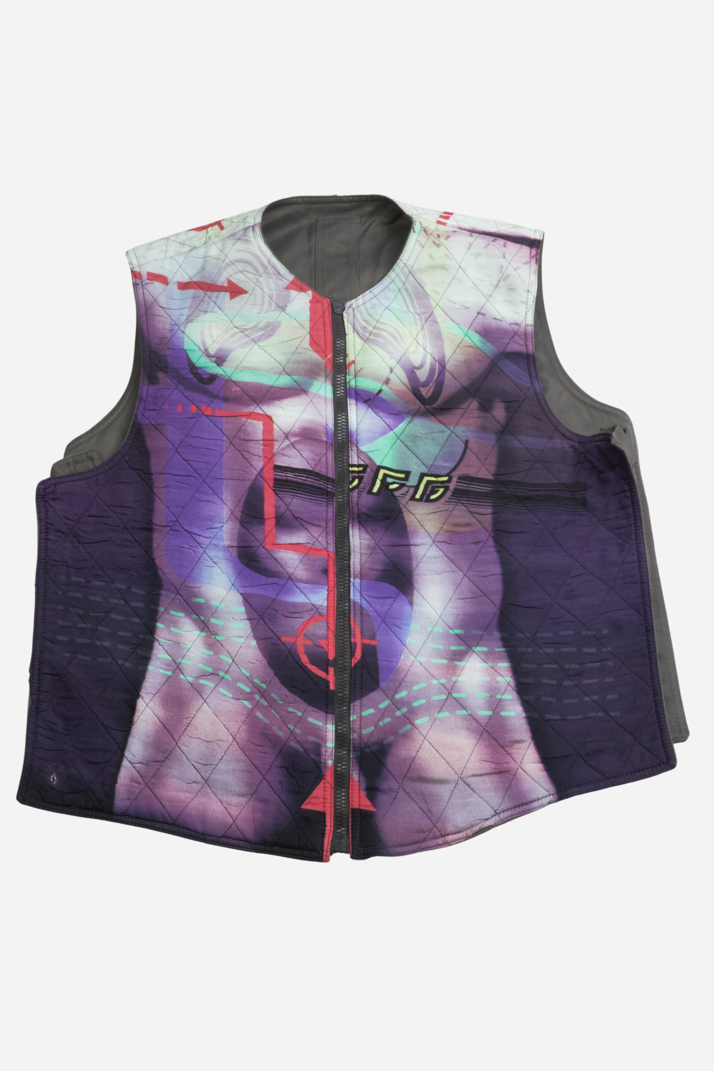 Jean Paul Gaultier 1996 Techno Map Vest