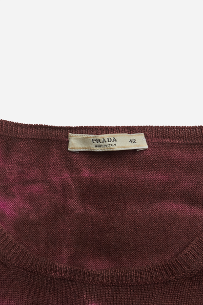 Prada Pink Tie-Dye Top