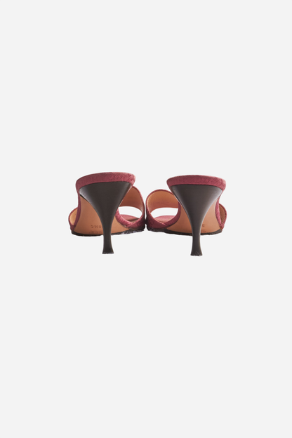 Gucci Pink Monogram Heels