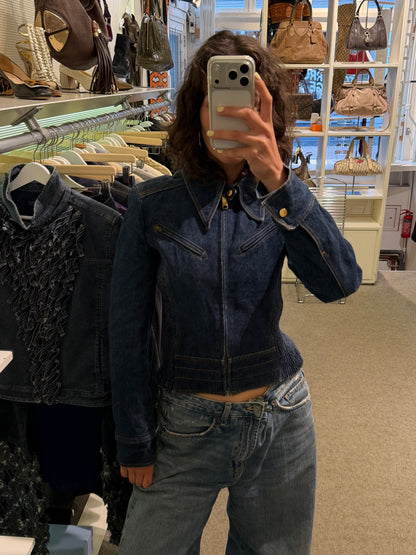 Dolce & Gabbana Blue Denim Work Jacket