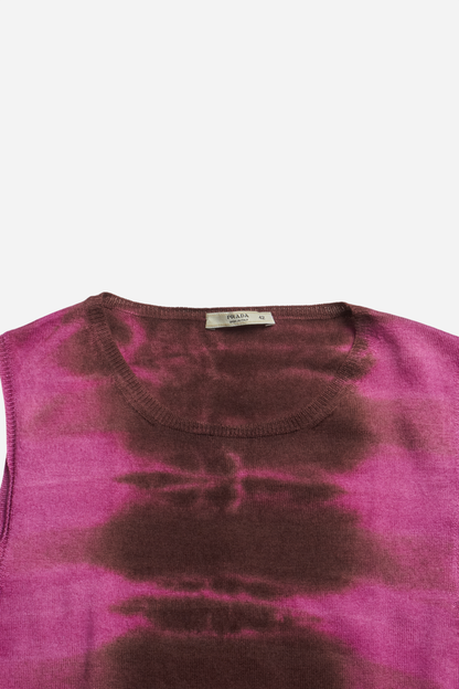 Prada Pink Tie-Dye Top