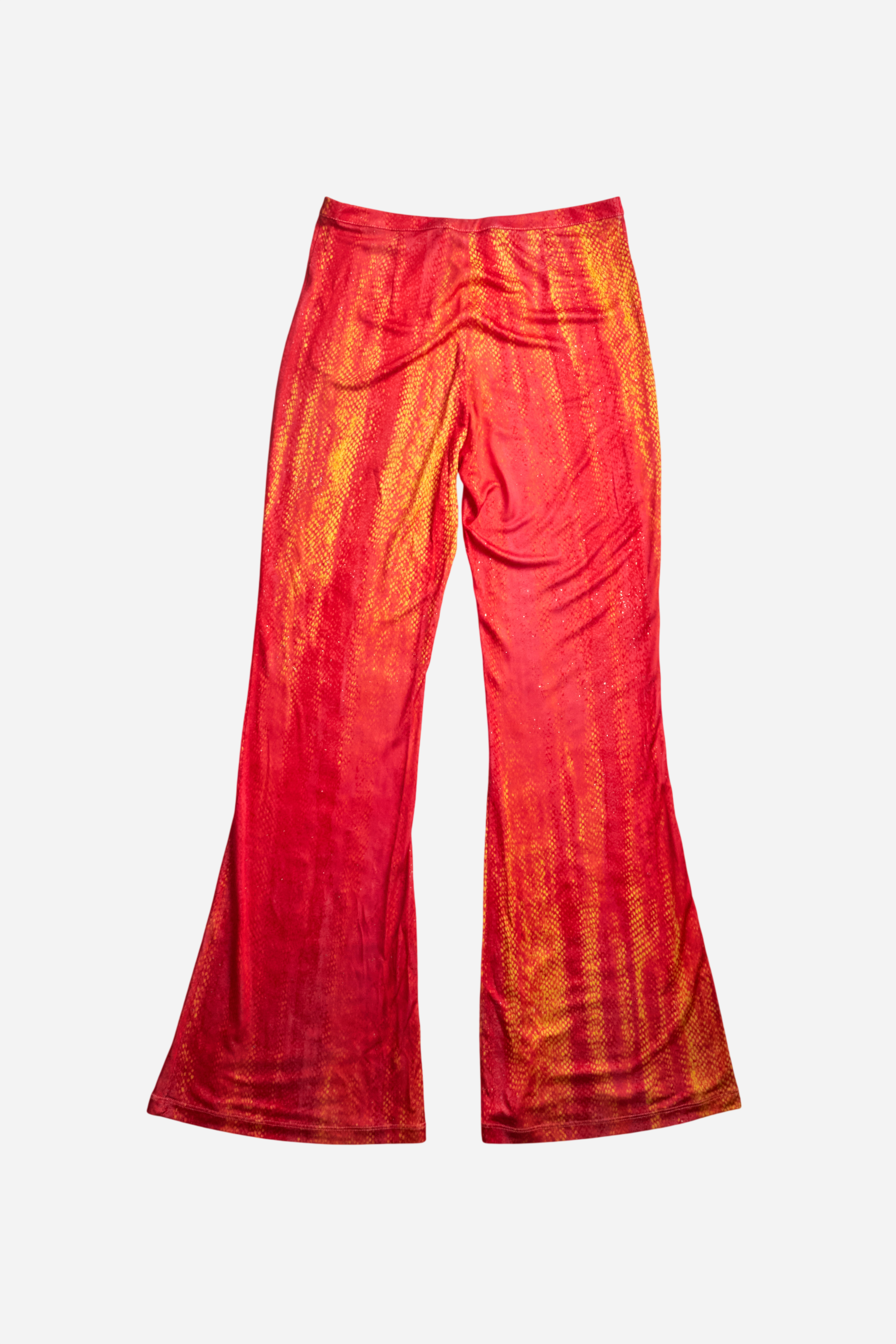 Roberto Cavalli Red Orange Mermaid Print Set
