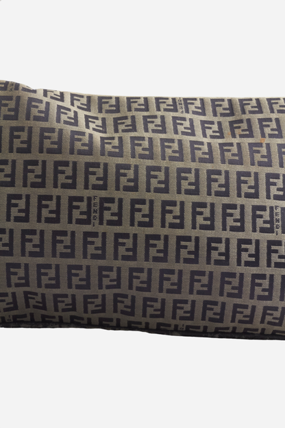 Fendi Navy Zucchino Mamma Baguette Bag