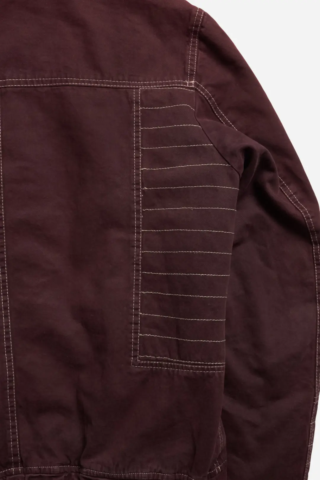 Cavalli Burgundy White Stitch Jacket