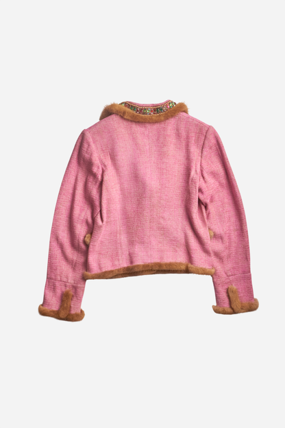 Blumarine Pink Fur Set