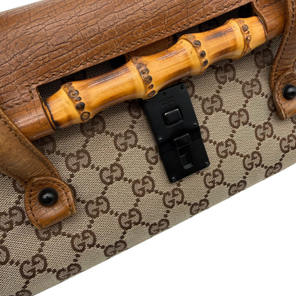 Gucci Monogram Bamboo Bullet Bag