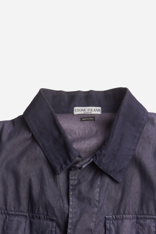 Stone Island Blue Mesh Badge Jacket