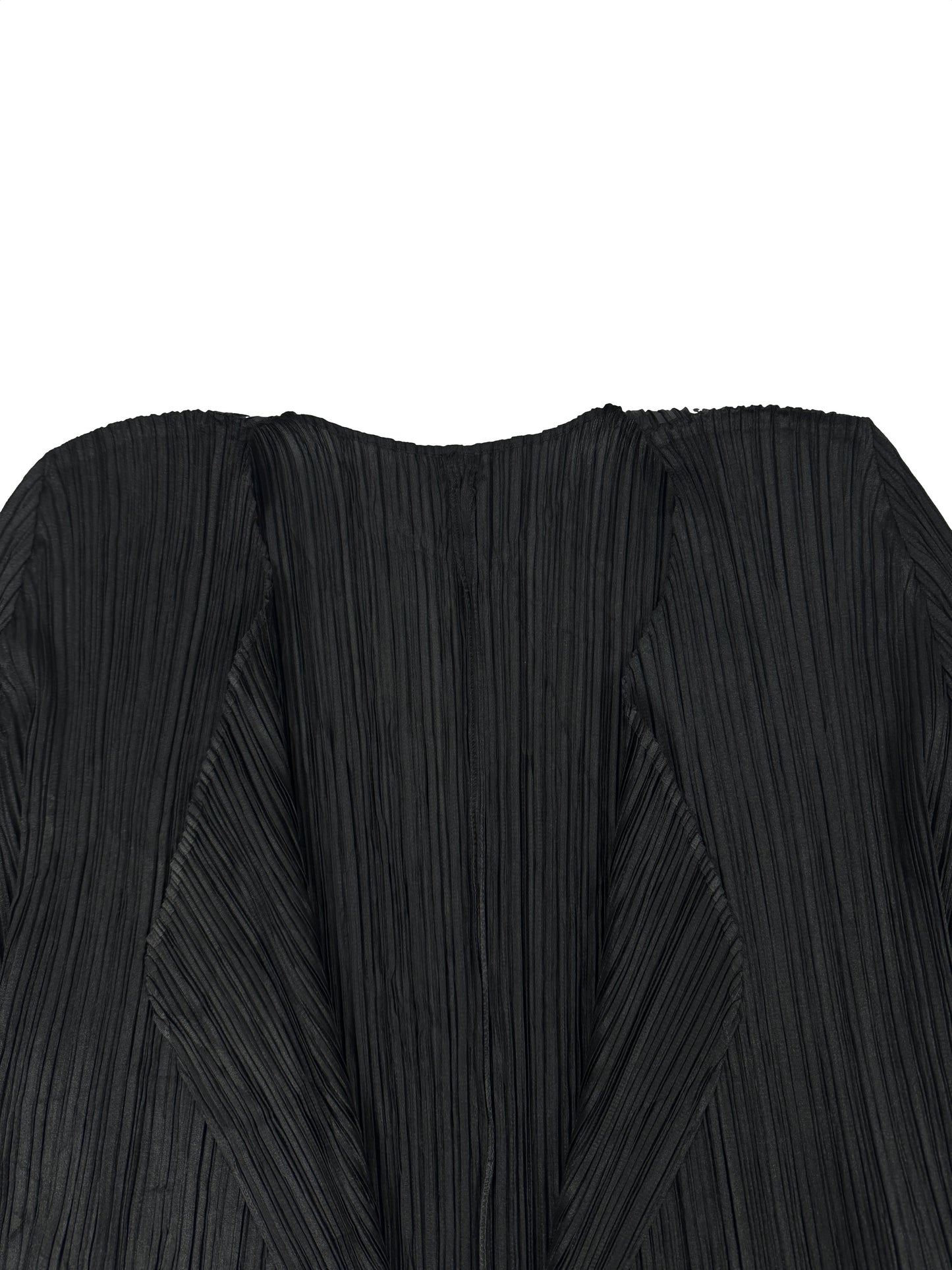 Black Pleated Cardigan