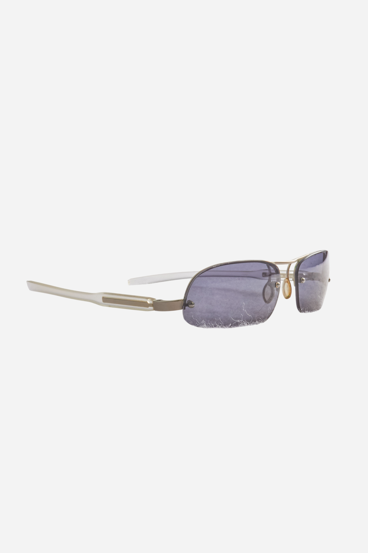 Prada Silver Smoked Glass Sunglasses