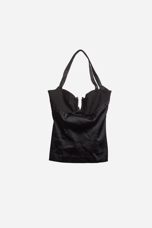 Cavalli Black Satin Top