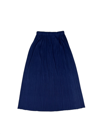Blue Pleated Skirt